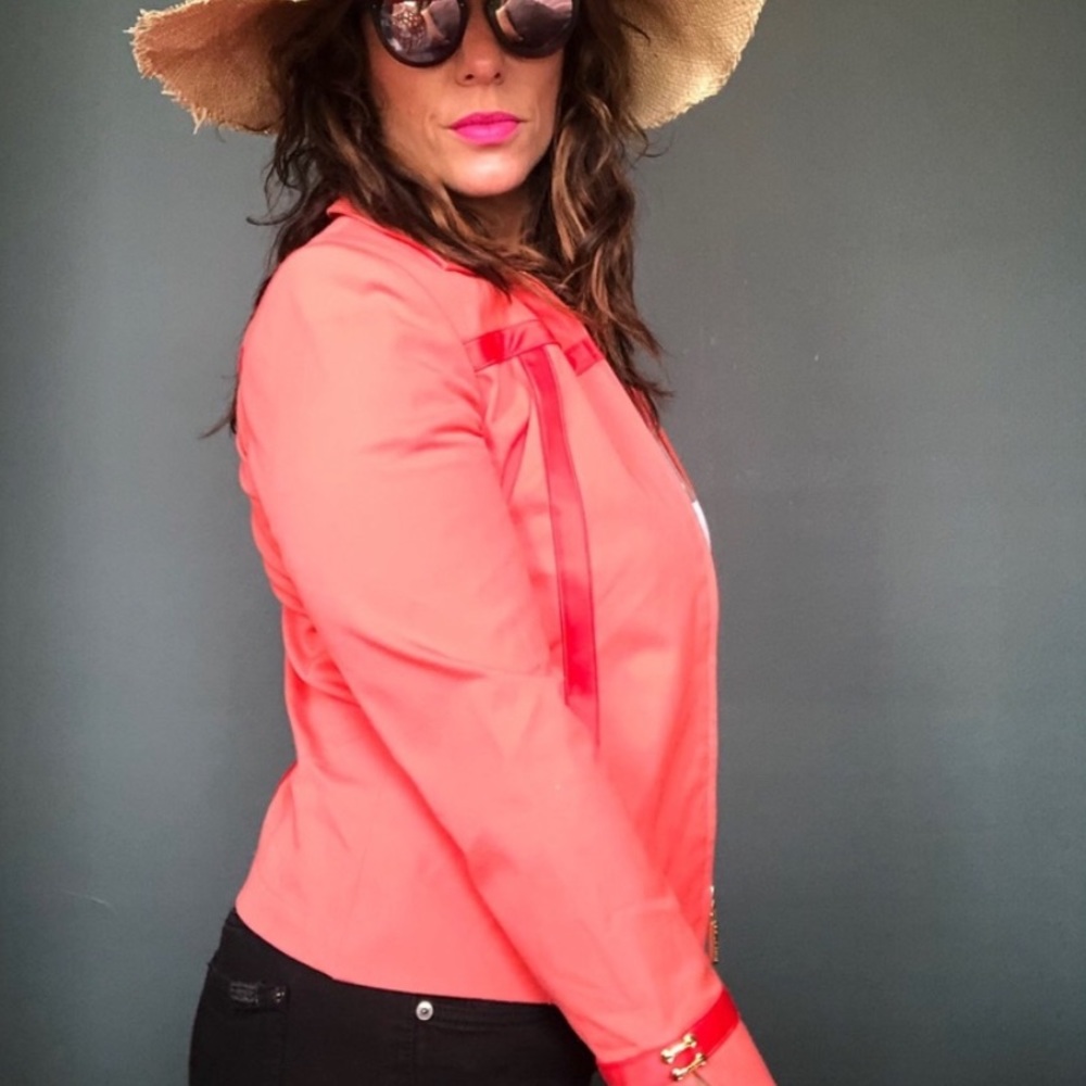St. John by Marie Gray Imperial Zip Front Blazer - Picture 6 of 7